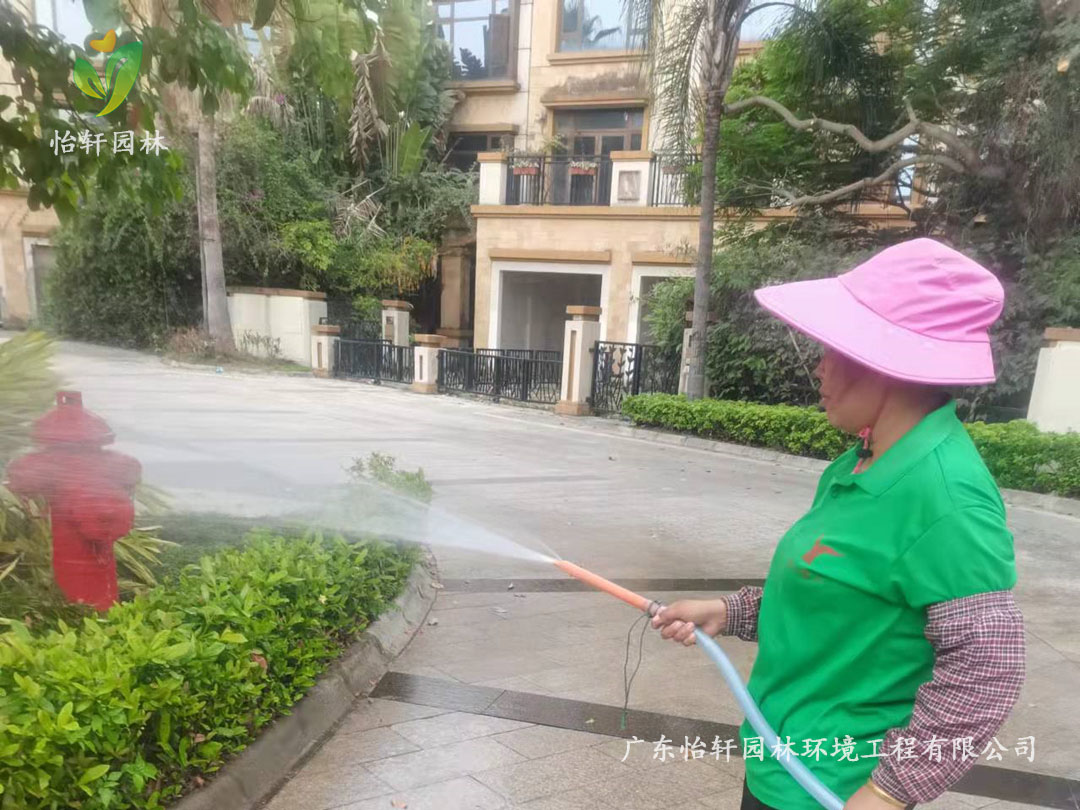 深圳龍華觀湖園別墅小區(qū)綠化養(yǎng)護(hù)