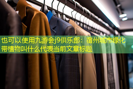 宿州城市綠化帶植物叫什么